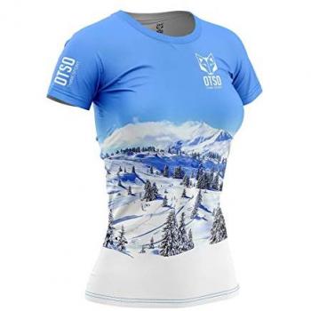 Camiseta Otso Snow Forest manga corta azul claro mujer - S
