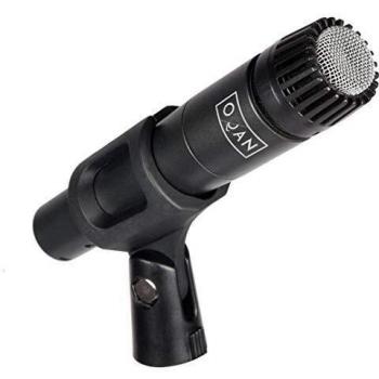 Micrófono Dinámico para Instrumento. Cuerpo metálico y rejilla de plástico y metal.