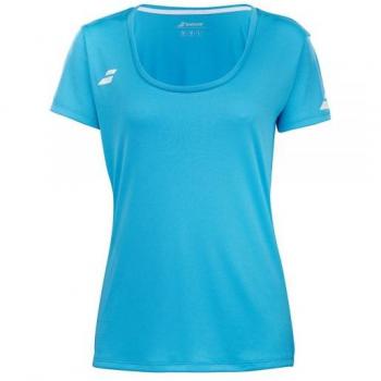 Babolat Play Camiseta De Manga Corta Para Mujeres - Turquesa, Ropa de Padel Mujer, Camiseta Sin Mangas Babolat Play Cs Top Azul Mujer