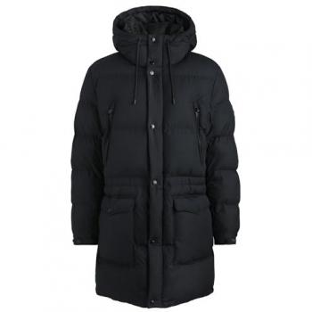 BOSS Long Quilted Down Jacket 'Condolo' for Men - Black - Size 52