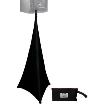 ProX X-SP2SC Lycra Cover Scrim for Tripod Speaker & Lighting Stand 2-Sided, Black