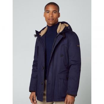 Parka Arctic marino Hackett con capucha ajustable para hombre