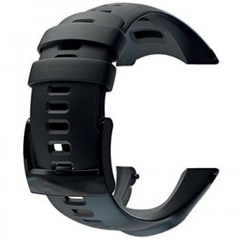 Suunto Ambit2 S Ambit3 Sports Silicone Strap Correa Reloj, Unisex, Negro, Talla Única