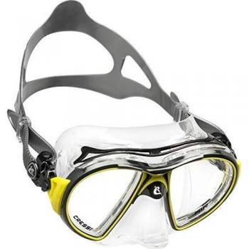 Cressi Air - MÃ¡scara unisex, color amarillo/negro, talla Ãºnica