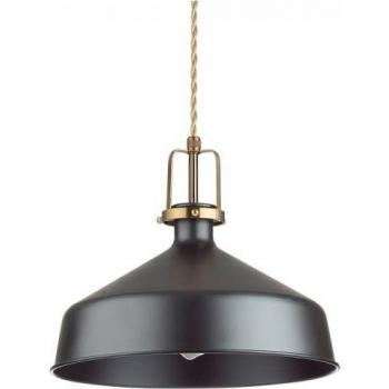 Colgante Eris-1 Metal Negro 1 bombilla 33cm