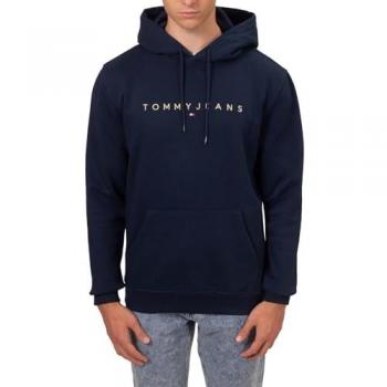 Tommy Jeans Men's Regular Fit Hoodie Sweatshirt Dark Night Navy XL