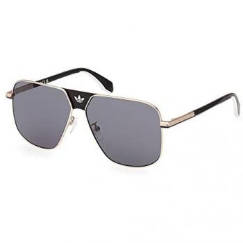 Adidas Originals Gold Frame Sunglasses OR0091 with Grey Lenses for Men