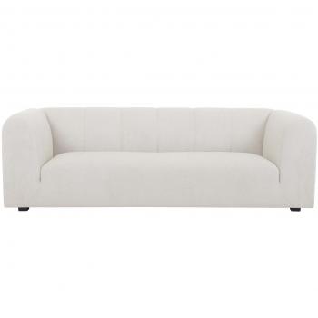 Sofá moderno de tela beige 4 plazas OLIVEIRO