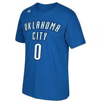 Russell Westbrook Oklahoma City Thunder Adidas NBA Player Men's Blue T-Shirt Camisa