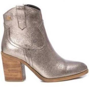 Botines Xti Mujer modelo 142330 Plata con Cierre de Cremallera