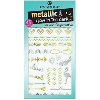 ESSENCE TATTOOS TEMPORALES UÑAS Y DEDOS 01 LET METALS GO GLOW