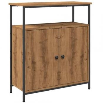 Aparador de madera de ingeniería roble artisian 70x30x80 cm, Armario de almacenaje, Mueble aparador, Mueble de almacenaje de Cocina, bufé