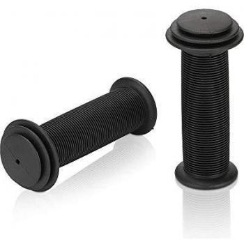 XLC Kindergriffe Puños para Bicicleta, Infantil, Negro, 100 mm