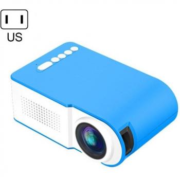 Mini proyector LED 3D 1080P para cine en casa con altavoces estéreo integrados y compatibilidad con enchufes de UE, Reino Unido, EE. UU. y Australia