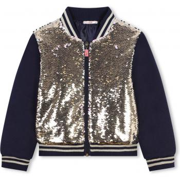 Billieblush Cazadora de Niña con Lentejuelas Reversibles y Cierre de Cremallera U20429 Dorado