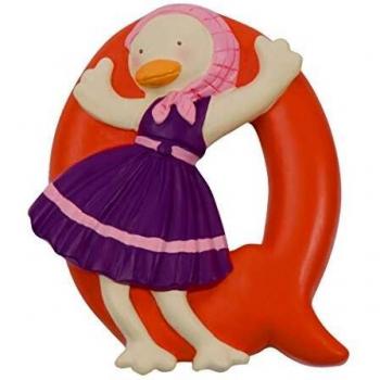 Moulin Roty - La gran familia - Letra en resina - Q, Autocollante de animal pato 7 cm