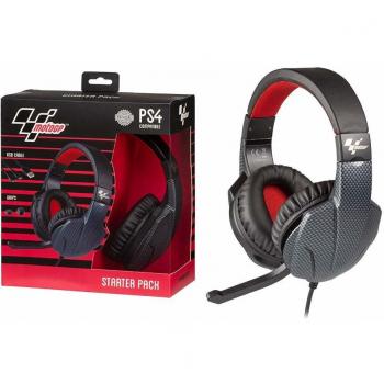 Pack: Indeca - Auriculares estéreo + Grips + Cable dual de carga para mandos