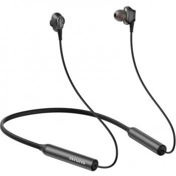Aiwa ESTBT-450BK Auriculares Inalámbricos Intrauditivos con Micrófono Bluetooth Negro