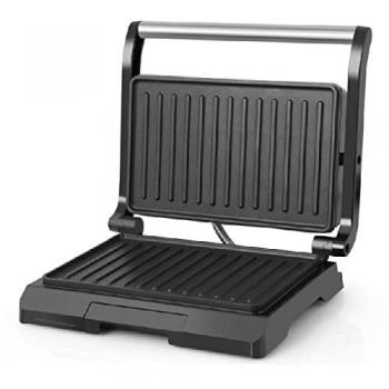 Grill Inox Orbegozo 800W con Placa Antiadhesiva y Superficie de Asado de 23x14,5 cm