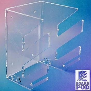 Wandkings BOARDPOD TWIN, de 2 soportes de pared múltiples para 2 tablas de kiteboard, longboard, skateboard, snowboard, wakeboard y más.