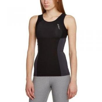 2XU - Camiseta de tirantes para mujer, talla XS, color negro