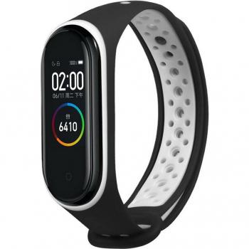 Correa de Silicona Transpirable para Xiaomi Mi Band 3 y 4, Repuesto Deportivo con Agujeros Flexibles y Suave Ajuste