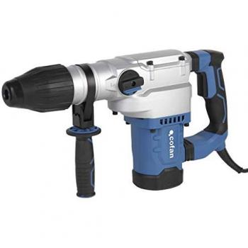 Taladro Martillo Perforador 1500W SDS Max con Sistema Antivibraciones y Mango Auxiliar