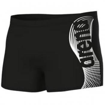 Bañador corto de natación Arena Wake para hombre, color negro/blanco, talla 80