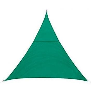 Toldo Vela de Sombra Triangular Curacao Émeraude - 2 x 2 x 2 m - Poliéster Hespéride
