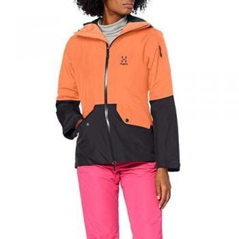 Haglöfs Khione Insulated Chaqueta, Mujer, Coral Pink/Slate, S