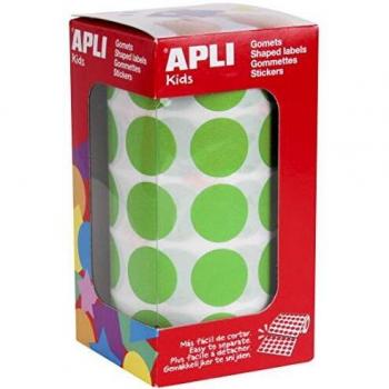 Apli Kids 16724 R Gomets Redondos, Verde Claro, 20,0 Mm