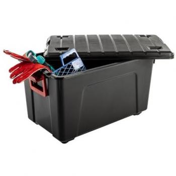 Caja Pongotodo 'Explorer Box' 110L con asa y ruedas, dimensiones 44,5x75x44,5cm