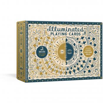 Illuminated Playing Card Set: Two Decks with Game Rules