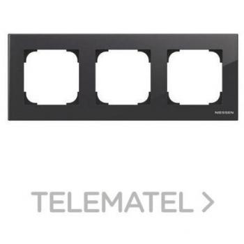 Marco 3 elementos Cristal Negro Niessen Sky 8573 CN