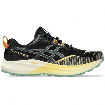 Asics Men's Fuji Lite 4 Trail Running Shoes Black/Magnetic Blue Size 43.5 EUR