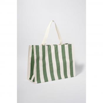 Sunnylife Carryall Beach Bag The Vacay Olive Stripe