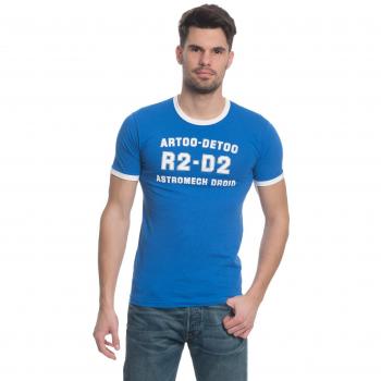 Star Wars R2-D2 Astromech Droid Camiseta Azul-Blanco XXL