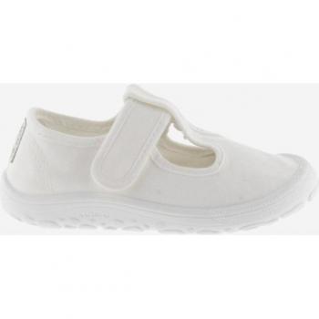 Sandalias Victoria barefoot de lona tintada con tira adherente