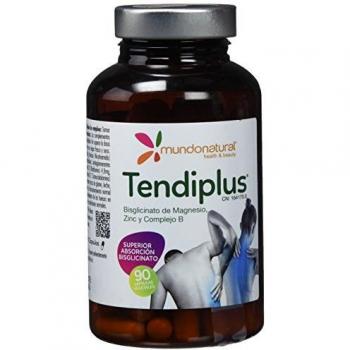 Mondonatural, Tendiplus Bisglicinato de Magnesio, Zinc y Complejo B, 90 Capsulas