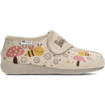 Pantufla Vulladi 4210 Abejitas Talla 26 Color Níquel - Comodidad Absoluta