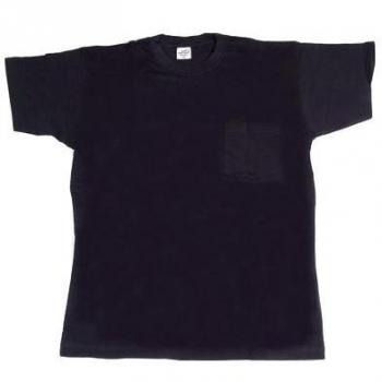 Camiseta de algodón con bolsillo azul talla S