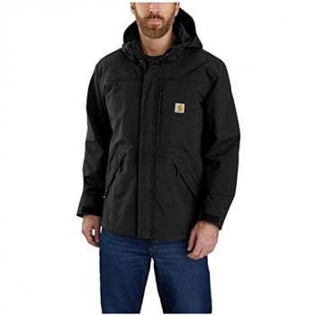 Chaqueta Carhartt Shoreline Chubasquero Negro Hombre Storm Defender Corte Holgado XXL