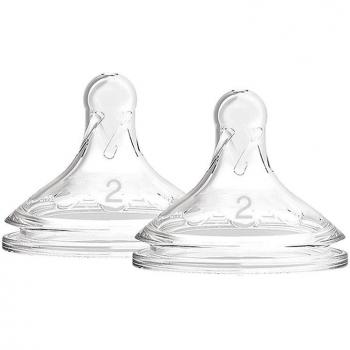 Tetinas para biberón marca DRBROWNS. Modelo DR BROWN'S LEVEL 2 TEATS 3M+ X2