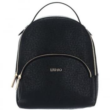 Mochila Estructurada Liu Jo Manhattan Negra para Mujer - 32 cm