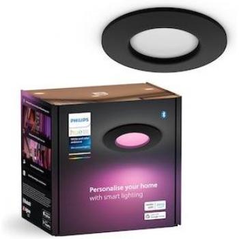 Philips Hue Spot Empotrable Slim 90mm, Blanco y Color, 8.3W, 700lm, IP44, Compatible con Bluetooth y Asistentes de Voz