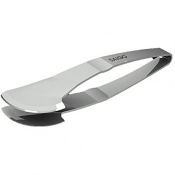SAIGO Pinzas para Jamón, Acero Inoxidable, Plata, 18 x 4 x 3 cm