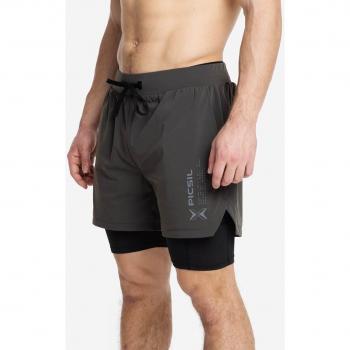 Shorts con Malla Compresión 2 en 1 Hombre Premium PicSil Sport