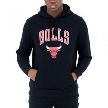 New Era Chicago Bulls Blk Sudadera con Capucha, Hombre, Negro, XL