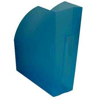 Exacompta 18083D - Revistero para documentos en formato A4 +, de gran capacidad y estable. - 292x110x320 mm - THE MAGAZINE - Turquesa translúcido