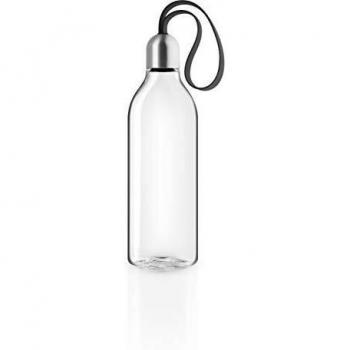 Eva Solo | Botella para Mochila 0,5 litros | Plástico Libre de BPA, Silicona y Acero Inoxidable | Black